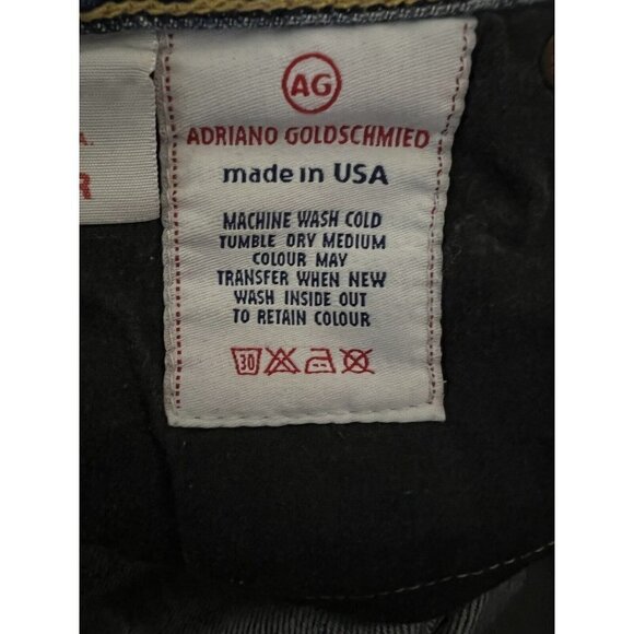AG Adriano Goldschmied The Club Womens Blue Denim Flare Jeans 26x33 Stretch USA - Picture 9 of 10